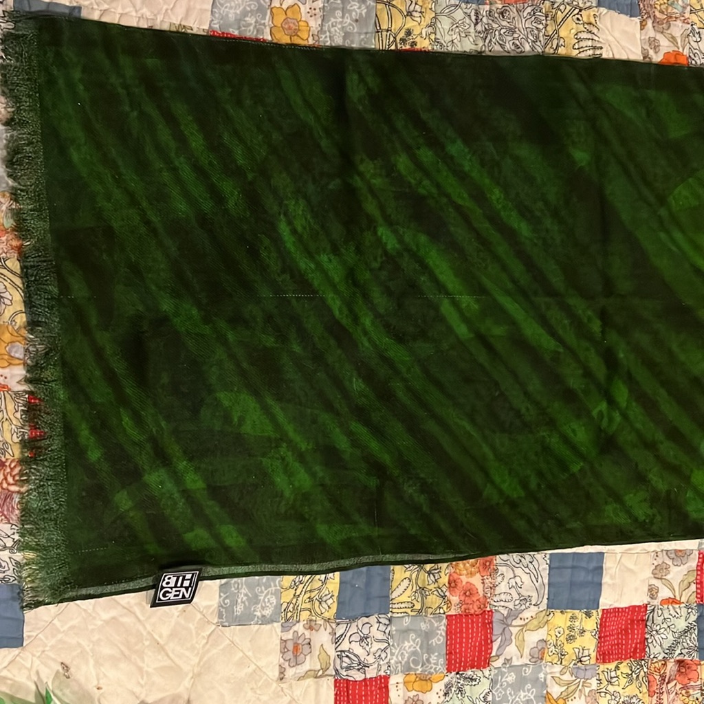 8th Generation Wool Native Designed Scarf 66” X 15”